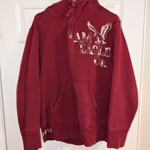 American Eagle Outfitters Red Hoodie